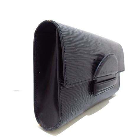 louis vuitton epi chaillot noir m52542 bag mens fake|LOUIS VUITTON Epi Chaillot Noir Clutch Bag Black Leather .